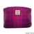MCS-CB4009-HA222B2 PURPLE CHECK Color Ladies Harris Tweed Cosmetic Bag ShamrockGift.com