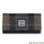 MCS CB3055 TRT021 BLUE BROWN CHECK Ladies Harris Tweed Long Envelope Purse ShamrockGift.com