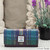 MCS CB3055 MCS2204 GREEN PURPLE PLAID Ladies Harris Tweed Long Envelope Purse Lifestyle ShamrockGift.com