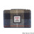 MCS CB5004 TRT021 BLUE BROWN CHECK Ladies Harris Tweed Zippered Wallet ShamrockGift.com