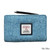MCS CB5004 1904C5 SKY BLUE Ladies Harris Tweed Zippered Wallet ShamrockGift.com