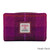 MCS CB5004 HA222B2 PURPLE CHECK Ladies Harris Tweed Zippered Wallet ShamrockGift.com