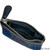 MCS CB3026 TRT020 BLUE CHECK Harris Tweed Zippered Coin Purse Insideview ShamrockGift.com