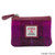 MCS CB3026 HA222B2 PURPLE CHECK Harris Tweed Zippered Coin Purse ShamrockGift.com