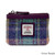 MCS CB3026 MCS2204 GREEN PURPLE PLAID Harris Tweed Zippered Coin Purse ShamrockGift.com