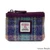 MCS CB3026 MCS2204 GREEN PURPLE PLAID Harris Tweed Zippered Coin Purse ShamrockGift.com