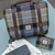 MCS CB3026 TRT021 BLUE BROWN CHECK Harris Tweed Zippered Coin Purse Lifestyle ShamrockGift.com