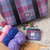 MCS CB3026 TRT073 PASTEL PINK Harris Tweed Zippered Coin Purse Lifestyle ShamrockGift.com
