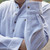 LV-FCGFS-LV11 Cotton Flannel Irish Grandfather Style Shirt Sleeve Closeup View ShamrockGift.com