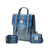 HI-Set-378-BLUTTL00 Islander Harris Tweed Matching Backpack & Wallet Set ShamrockGift.com