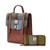 HI-Set-377-CBLTTL00 Islander Harris Tweed Matching Backpack & Wallet Set ShamrockGift.com