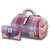HI-Set-379-PNKBLUTTL00 Islander Harris Tweed Matching Tartan Purse Gift Set ShamrockGift.com