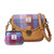 HI-Set-383-PNKBLUTTL00 Leather and Harris Tweed Saddle Bag & Wallet Set ShamrockGift.com