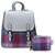 HI-Set-385-PNKBLUTTL00 Tartan Matching Backpack & Purse Scottish Set ShamrockGift.com