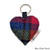 MCS-CB1802-MCS2001-BLUE PINK CHECK Handcrafted Harris Tweed Keyring ShamrockGift.com