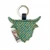 MCS-CB2507-TURQUOISE Handcrafted Harris Tweed Keyring ShamrockGift.com