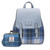 HI-Set-388-BLUTTL00 Islander Scottish Tweed Backpack & Wallet Glasgow Set ShamrockGift.com