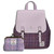 HI-Set-388-VIOMDTL00 Islander Scottish Tweed Backpack & Wallet Glasgow Set ShamrockGift.com