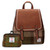 HI-Set-388-CHETTL00 Islander Scottish Tweed Backpack & Wallet Glasgow Set ShamrockGift.com