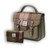HI-Set-391-CHETTL00 Harris Tweed Matching Scottish Bag Set ShamrockGift.com