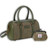 HI-Set-396-CHEHBL00 Leather & Harris Tweed Tartan Bag Set ShamrockGift.com