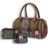 HI-Set-397-CBLTTL00 Leather & Harris Tweed Tartan Bag Set ShamrockGift.com