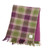 GA-LB6500-COL125 Scottish Design Harris Tweed Fringed Heather Check SHAMROCKGIFT.com
