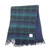 GA-LB6500-COL119 Scottish Design Harris Tweed Fringed Blue with Turquoise Overcheck SHAMROCKGIFT.com
