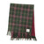 GA-LB6500-COL107 Scottish Design Harris Tweed Fringed Dsrk Green Plum Check Tartan SHAMROCKGIFT.com