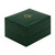 JCW-10081 Silver-Plated Connemara Marble Square Irish Cufflinks Box ShamrockGift.com