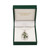 JCW-7025 Drop-Shaped Shamrock Design Connemara Jewelry Pendant ShamrockGift.com