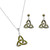 JCW-10803-P Trinity Knot Design Connemara Marble Jewelry ShamrockGift.com