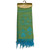 JCW-14815 Silk & Cotton Blend Irish Shamrock Scarf Turquoise ShamrockGift.com