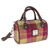 GA-LB1203-COL159- Raspberry & Sand Authentic Harris Tweed Mini Bowling Bag Shamrockgift.com.jpg