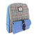 GA-LB1013-Light Grey Harris Tweed Tartan Backpack ShamrockGift.com
