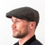 HOF-DUBFC-Charcoal-Ref-6400-03 Charcoal Herringbone Authentic Irish Scally Flat Cap ShamrockGift.com
