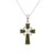JCW-61601 Sterling Silver Connemara Marble Celtic Cross Pendant Studio ShamrockGift.com