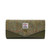 ISL-9311CHEHBL00 Ladies Harris Tweed Long Islander Wallet Chestnut Herringbone ShamrockGift.com