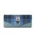 ISL-9311BLUTTL00 Ladies Harris Tweed Long Islander Wallet Blue Tartan ShamrockGift.com