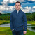 AI-KINS- Men's Zip Neck Irish Kinsale Sweater Indigo Marl ShamrockGift.com