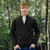 AI-CLFD- Men's Wool Irish Quarter Zip Sweater Green Marl ShamrockGift.com