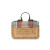 ISL-8611ISLCHKL00 Mini Harris Tweed Straw Satchel Islander Check Back View ShamrockGift.com
