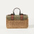 Mini Harris Tweed Straw Satchel