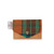 ISL-9100ORANBLUTTL00 Islander Harris Tweed Wee Card Wallet Orange and Blue Tartan ShamrockGift.com