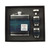 GA-HF2150-COL119 Gents Glen Appin Harris Tweed Hip Flask Gift Set Blue with Turquoise Overcheck ShamrockGift.com