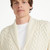 B132162- Men's Traditional Aran Cardigan with Shawl Collar Cream Studio ShamrockGift.com