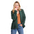 B136403- Merino Wool Irish Cardigan with Shawl Collar Green Studio ShamrockGift.com