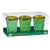 AIS-172128 Lucky Clover Irish Shot Glass Set of 3 Studio ShamrockGift.com