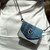 ISL-9800BLUTTL00 Ladies Authentic Mini Harris Tweed Satchel ShamrockGift.com