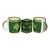 HI-Set-419 Set of 2 Shamrock Spiral Mugs & Tea Shamrockgift . com